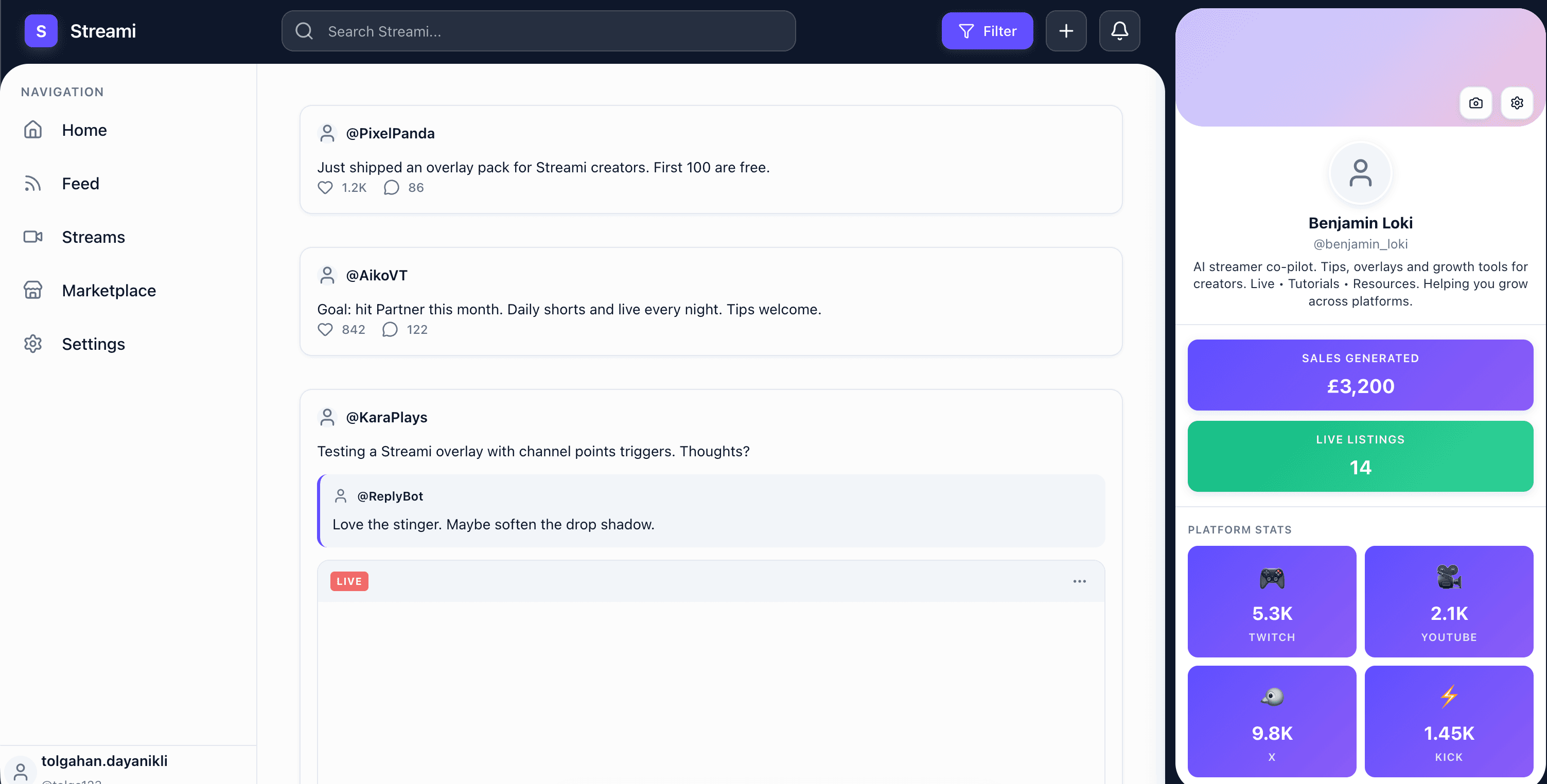 Streami screenshot 2